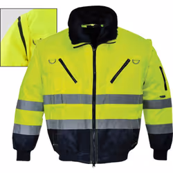Blouson pilote 3 en 1 HV-Jaune Fluo-XL PJ50