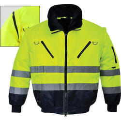 Blouson pilote 3 en 1 HV-Jaune Fluo-XL PJ50