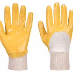 Doublure en coton jersey et poignets tricots. Ce gant nitrile léger a le dos aéré pour une meilleure ventilation et une excel ...