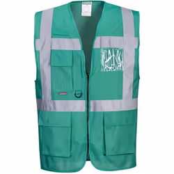 deux poches plaquées. Dans une gamme de quatre superbes couleurs, ce gilet offre un porte badge à double entrée, une boucle r ...