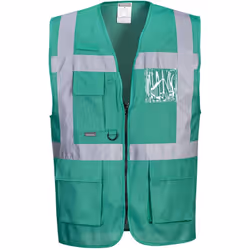 deux poches plaquées. Dans une gamme de quatre superbes couleurs, ce gilet offre un porte badge à double entrée, une boucle r ...
