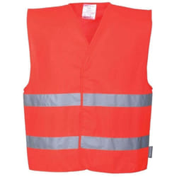 Gilet haute visibilité double ceinture Portwest Vest-Port Rouge l - xl