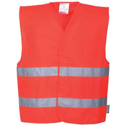 Gilet haute visibilité double ceinture Portwest Vest-Port Rouge xxl - xxxl