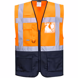 7 poches pour plus de rangement. Cette déclinaison en deux coloris dans notre gamme de gilets Exécutive comporte plusieurs po ...