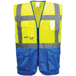 Rs Pro - Gilet Executive Warsaw Jaune/Royal m