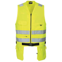 Gilet jaune haute visibilité multipoches Portwest Xenon Jaune m