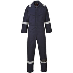 Portwest - Combinaison Flamme Résistant et Antistatique 350g Marine 6XL - FR(62-64) - UK(56-60)