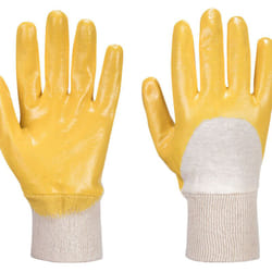 Portwest - Gants Nitrile dos aéré poignet tricot Jaune 2XL - Taille 11