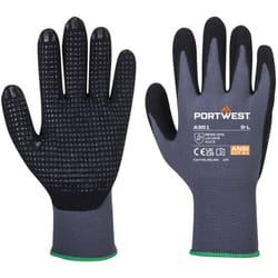 Portwest - Gants DermiFlex Plus Gris/Noir xl - Taille 10