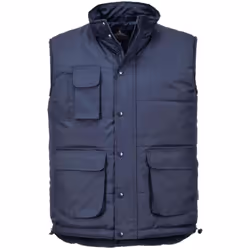 Gilet de froid Portwest Classic Caractéristiques Tissu déperlant pour résister à une pluie legère Entièrement doublé et rembo ...