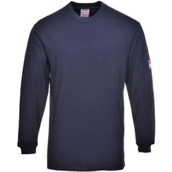 Portwest - T-Shirt manches longues Flamme résistant et antistatique couleur : Marine taille 4XL