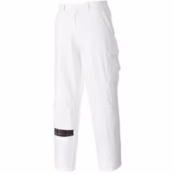 Ce pantalon peintre en coton est vraiment pratique: poches italiennes et revolver, poche mètre et poche genouillère ceinture  ...