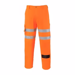 Portwest - Pantalon de travail haute visibilité orange RAIL COMBAT RIS
