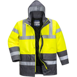 Portwest - Parka Bicolore Traffic couleur : Jaune/Gris taille s
