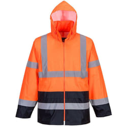 Veste De Pluie Hi-vis Bicolore Couleur : Orange/marine Taille S - Portwest