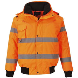 Blouson Bomber Portwest HiVis 3en1 Orange Fluo m