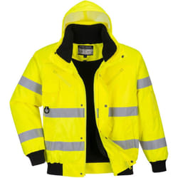 Portwest - Blouson Bomber HiVis 3 en 1 couleur : Jaune taille m