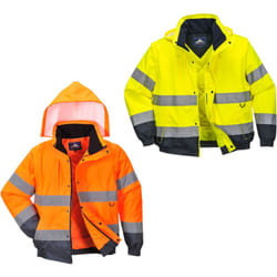 Portwest - Blouson aviateur imperméable haute visibilité C468 2 en 1 - xl - Arancione