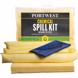 4 x sacs de collecte bleus. Nouveau kit d'absorption chimique. De petite taille, il permet un stockage et un transport facile ...