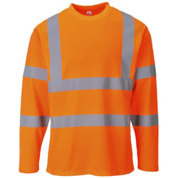 Portwest - T-Shirt Hi-Vis manches longues couleur : Orange taille l