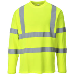 Portwest - T-Shirt Hi-Vis manches longues couleur : Jaune taille s