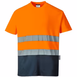 55% Coton, 45% Polyester, Tricot La nouvelle gamme Portwest de vêtements haute visibilité en coton majoritaire est fabriqué e ...