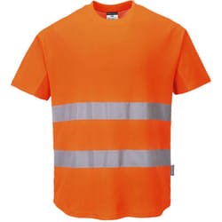 T-shirt aéré 2 bandes Orange 3XL