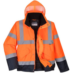 Portwest - Blouson hv bicolore Orange/Marine m