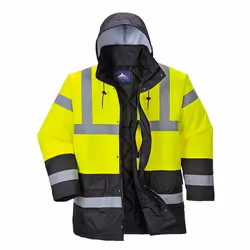 Parka - PORTWEST - Bicolore Traffic - Jaune/Noir - 3XL - Haute Visibilité