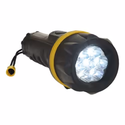 Lampe torche - PORTWEST - 7 LED - Jaune / Noir - Puissant - Extérieur