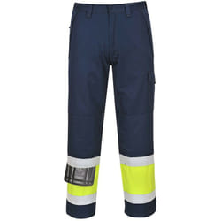 Portwest - Pantalon Hi-vis Modaflame Couleur : Jaune/marine Taille Xl