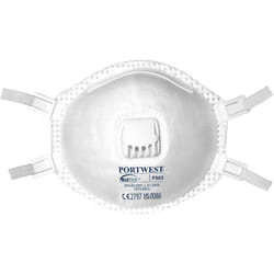 Portwest - Boite de 10 masques FFP3 dolomite à valve Blanc