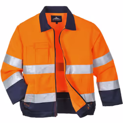 La veste Portwest Madrid haute-visibilité en polycoton est élégante et pratique avec une coupe contemporaine. Le tissu résist ...