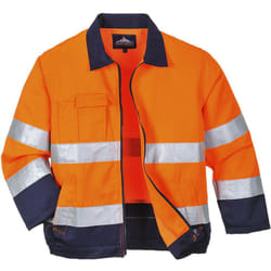 Portwest - Veste Hi-Vis Madrid couleur : Orange/Marine taille s