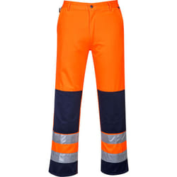 Portwest - Pantalon Haute-Visibilité Séville couleur : Orange/Marine taille s