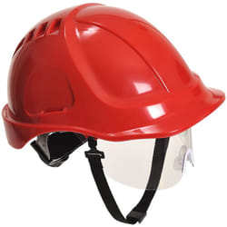 Casque à visiere Endurance Plus visor couleur : Rouge taille Portwest