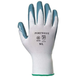 Gants Portwest Flexo Grip Nylon enduit Nitrile Gris / Blanc 11