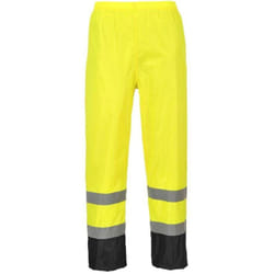 Pantalon De Pluie Hi-vis Bicolore Couleur : Jaune/noir Taille l Portwest