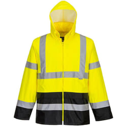 Veste De Pluie Hi-vis Bicolore Couleur : Jaune/noir Taille S - Portwest
