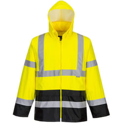 Portwest - Veste de pluie Hi-Vis bicolore couleur : Jaune/Noir taille xxxl