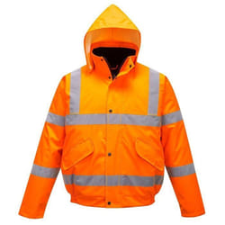 Blouson Haute-Visibilité Portwest - Orange 4XL - Coutures thermosoudées - Poche téléphone - Accès à limpression
