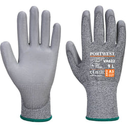 Portwest - Gants Vending mr Anti Coupure enduit pu Gris l - Taille 9