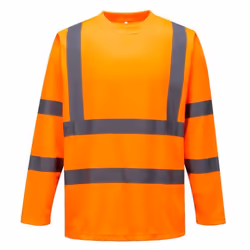 Tee-shirt haute visibilité Portwest manches longues - Orange