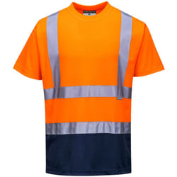 Portwest - T-shirt bicolore Orange/Marine m