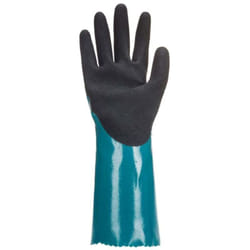 Gants manchette de protection chimique Portwest Sandy Grip Lite Bleu Noir 8