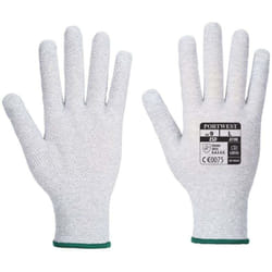 Gants de travail Portwest micro dot antistatique esd Gris / Blanc 6