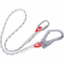 Ouverture du mousqueton de 19 mm. Développée pour une protection continue pour le travail en hauteur, cette longe drisse rési ...