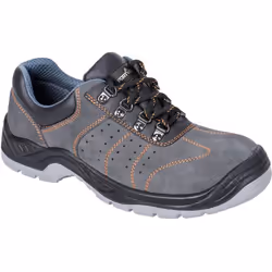 Cette chaussure trainer S1P aérée avec une doublure respirante est parfaite pour travailler quand il fait chaud.