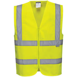Portwest - Gilet Hi-Vis avec zip Jaune l