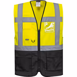 7 poches pour plus de rangement. Cette déclinaison en deux coloris dans notre gamme de gilets Exécutive comporte plusieurs po ...